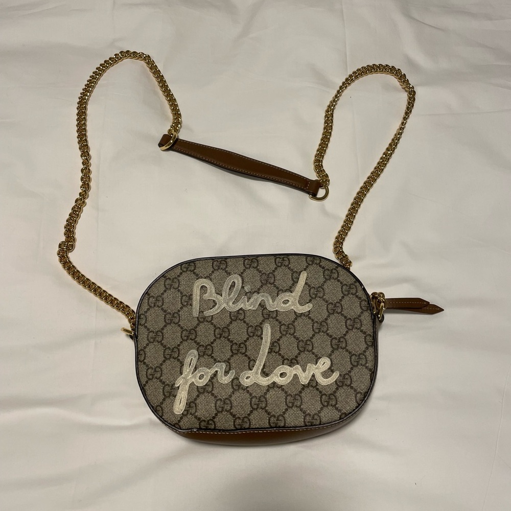 Gucci crossbody- blind for love line- authentic Gucci bag.